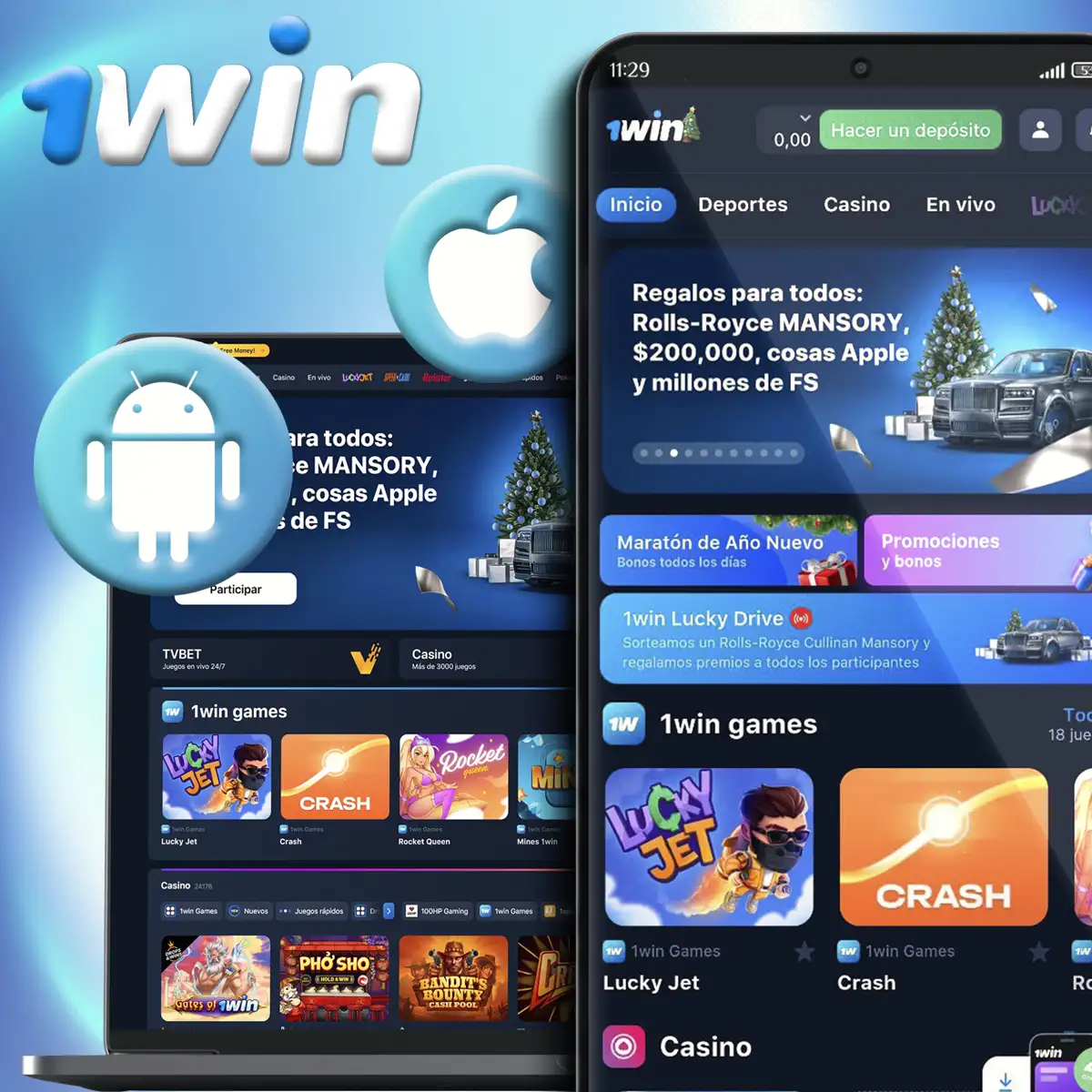 Aplicación para móviles 1win