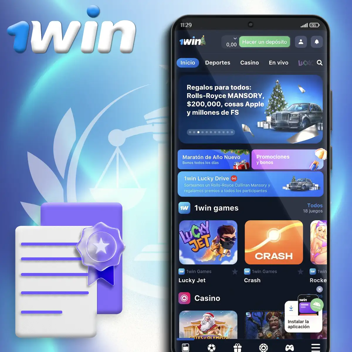 Concesión de licencias y regulación de 1win Ecuador