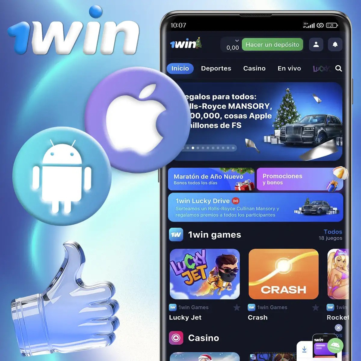 ¿Por qué descargar la aplicación 1win?