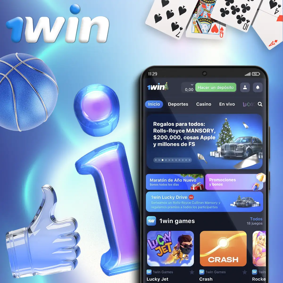 Principales ventajas de la aplicación 1win