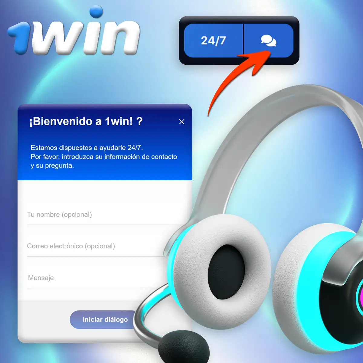 servicio al cliente en Ecuador en 1Win