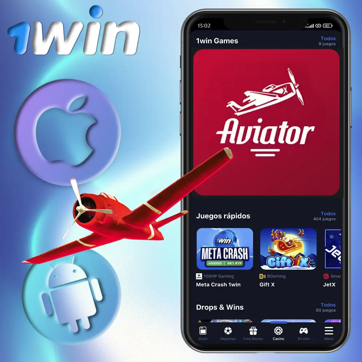 Aplicaciones para 1Win Aviator