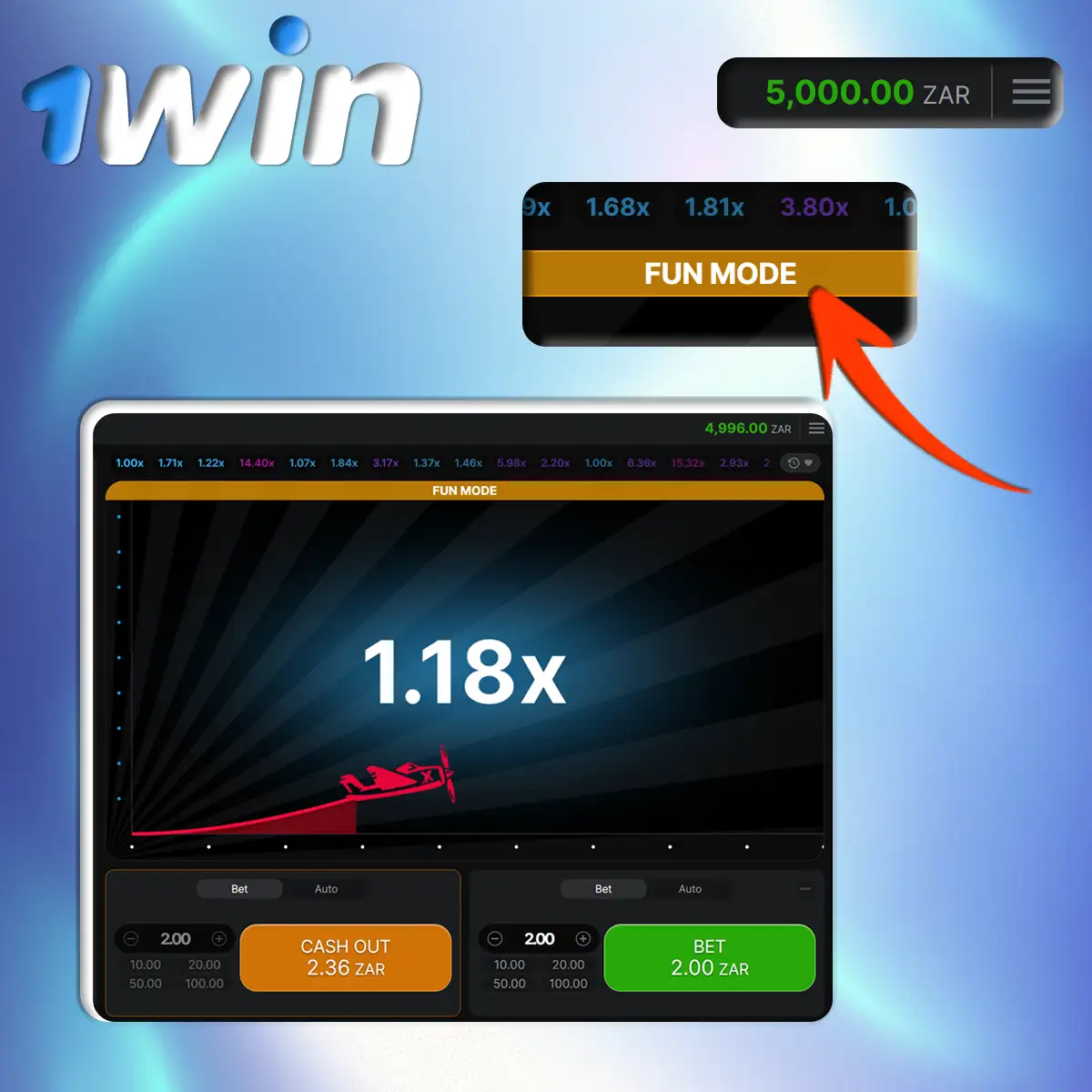 Demostración Aviator 1win